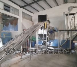 自動(dong)拆包、管鏈輸送(sòng)站使用實拍