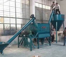 山(shan)東東營客(kè)戶膩子粉(fěn)生産線實(shi)拍